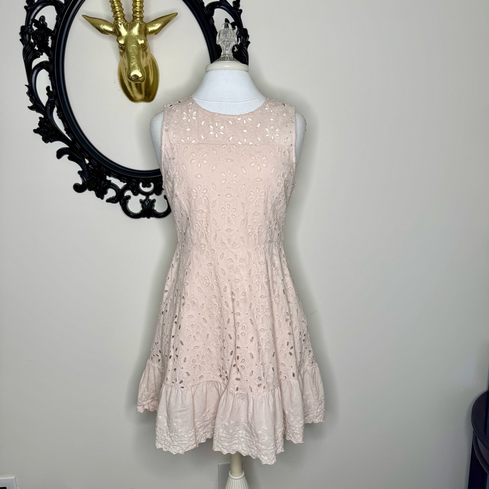 Black Swan Light Pink Lace Sleeveless Dress
